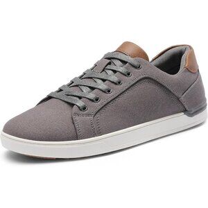 🆕Bruno Marc Men's Grey Stylish Sneakers Canvas  Casual Comfort Walking Shoes